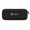 S-HEART-S Semi-Hard Zipper Case for Short Scalp Brushes – Black